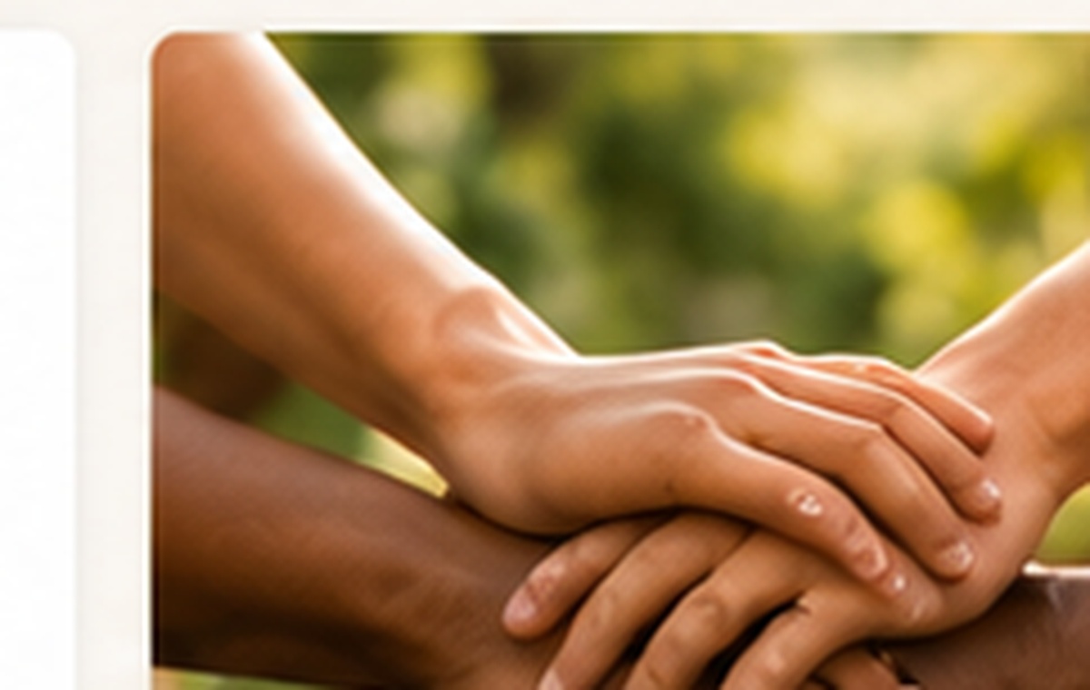 Community members working together